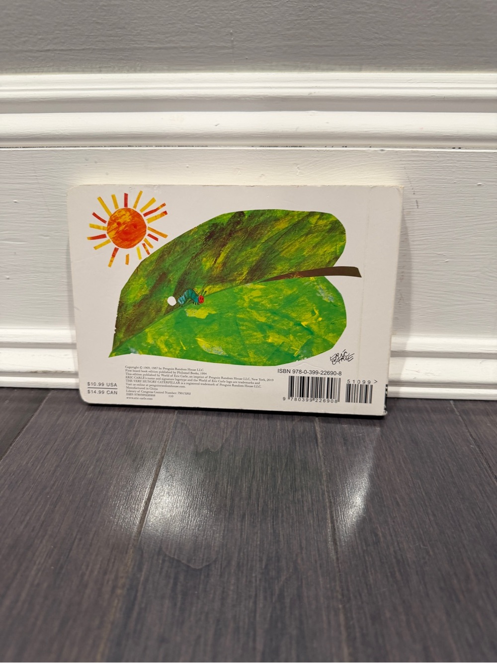 The Very Hungry Caterpillar Board Book - Green/Red by Eric Carle Kids Toddler - Picture 2 of 5